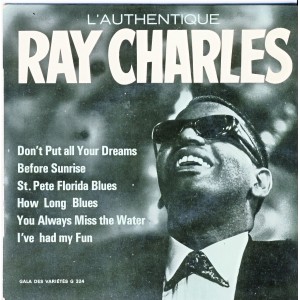 DISQUE 33 TOURS 1/3  - L'AUTHENTIQUE RAY CHARLES