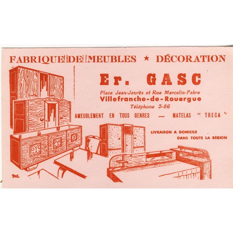 BUVARD FABRIQUE DE MEUBLES - DECORATION GASC