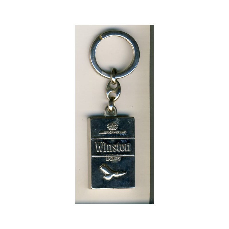 PORTE CLES WINSTON LIGHTS - CHROME BRILLANT