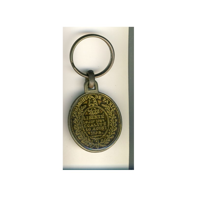 PORTE CLES COMMUNE DE PARIS - 1789-1989 - METAL