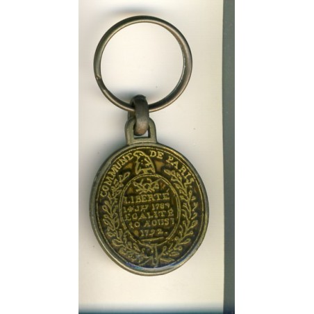 PORTE CLES COMMUNE DE PARIS - 1789-1989 - METAL