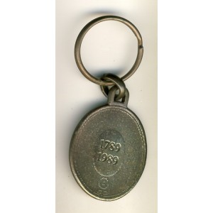 PORTE CLES COMMUNE DE PARIS - 1789-1989 - METAL