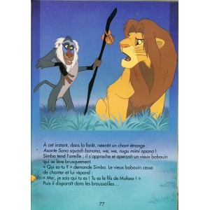 LIVRE - LE ROI LION DE WALT DISNEY﻿