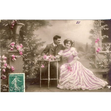 CARTE POSTALE FIANCAILLES