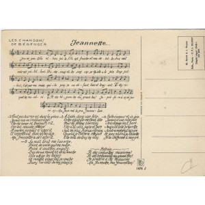 CARTE POSTALE LES CHANSONS DE BERENGER - JEANNETTE