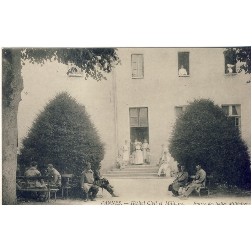 CP56 VANNES - HOPITAL CIVIL ET MILITAIRE - ENTREE DES SALLES MILITAIRES