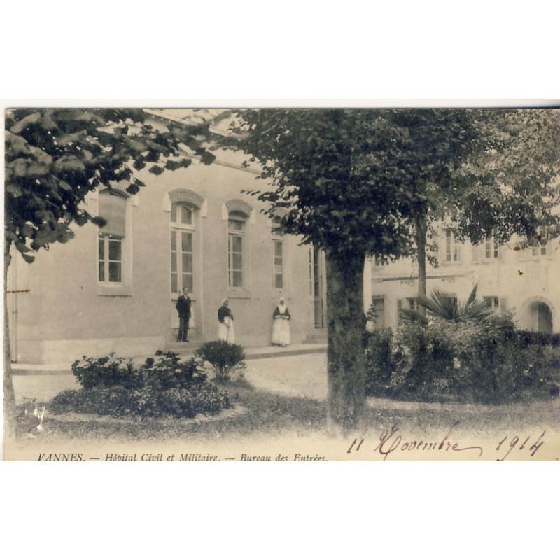 CP56 - VANNES - HOPITAL CIVIL ET MILITAIRE - BUREAU DES ENTREES