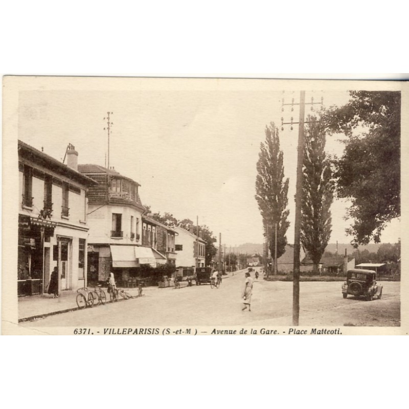 CP77 VILLEPARISIS - AVENUE DE LA GARE - PLACE MATTEOTI