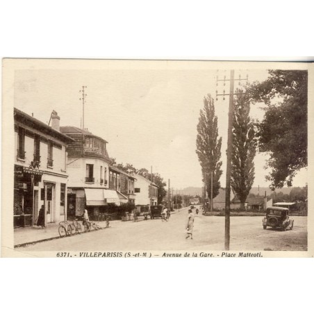 CP77 VILLEPARISIS - AVENUE DE LA GARE - PLACE MATTEOTI