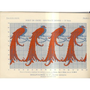 FASCICULE BIBLIOTHEQUE DMC - POINTS DE CROIX 1ère SERIE