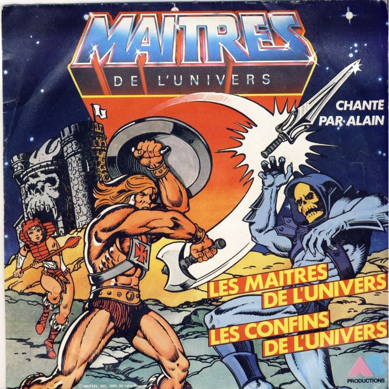 DISQUE 45 TOURS MAITRES DE L'UNIVERS