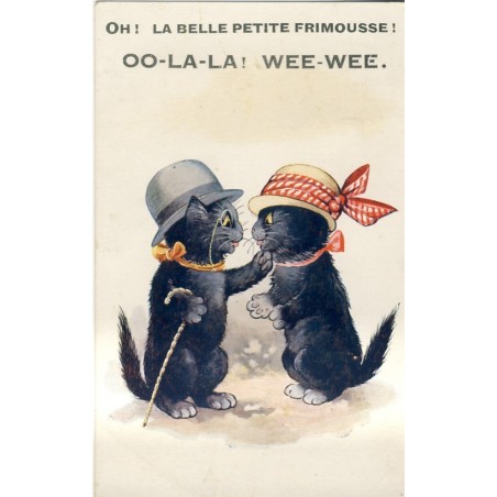 CARTE POSTALE CHATS HUMANISES - OH ! LA BELLE PETITE FRIMOUSSE