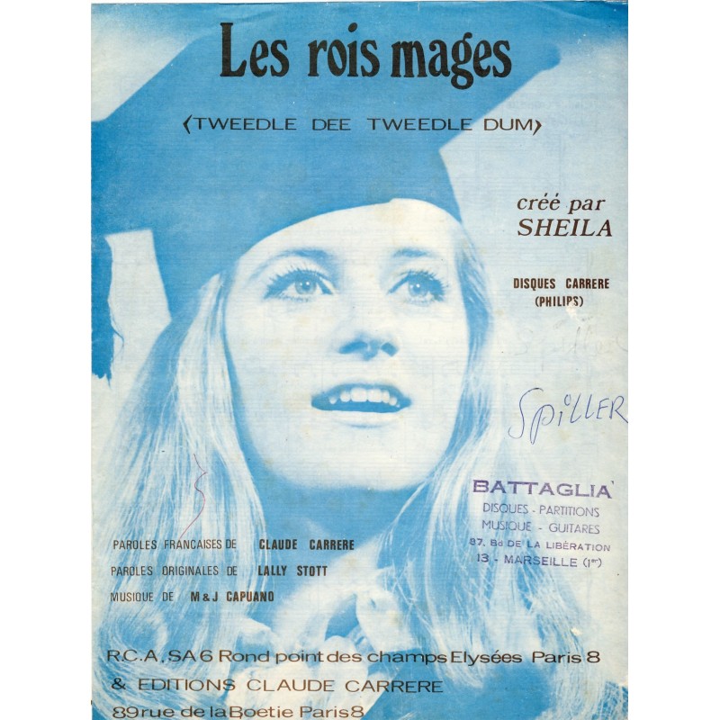 PARTITION DE SHEILA - LES ROIS MAGES PARTITION DE SHEILA - LES ROIS MAGES