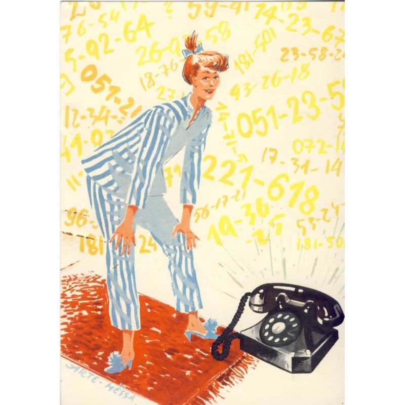 CARTE POSTALE PUBLICITAIRE - NOUS AVONS LE TELEPHONE !