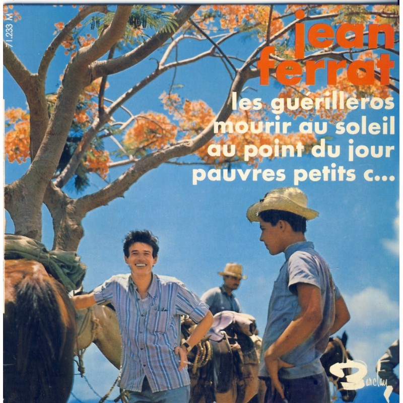 DISQUE 45 TOURS 17 cm EP - BIEM.  Jean FERRAT - LES GUERILLEROS