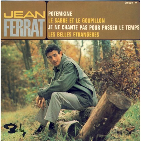 DISQUE 45 TOURS 17 cm EP - BIEM.  JEAN FERRAT - POTEMKINE