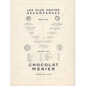 FACTURE CHOCOLAT MENIER PARIS﻿ 1939