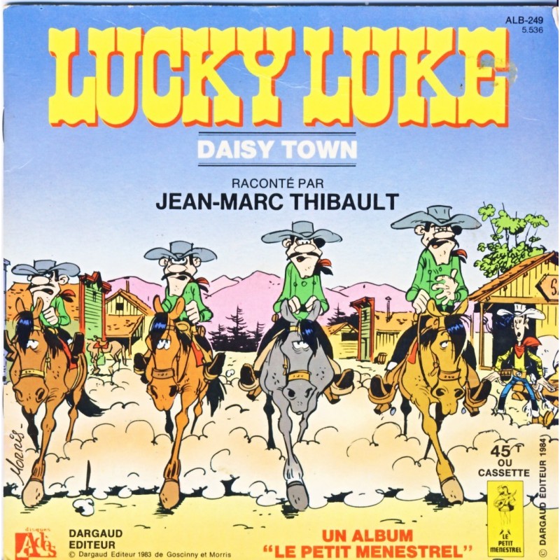 LIVRE-DISQUE 45 TOURS LUCKY LUKE - DAISY TOWN