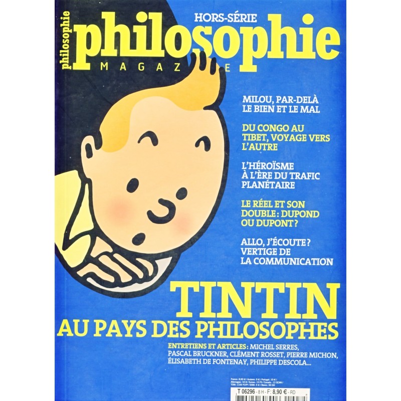 LIVRE TINTIN AU PAYS DES PHILOSOPHES - HORS SERIE PHILOSOPHIE MAGAZINE 