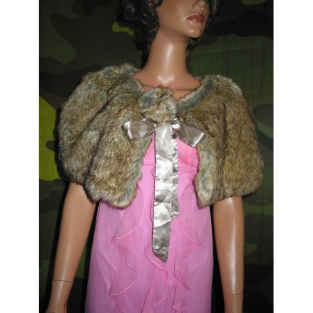 ETOLE-CAPE EN FOURRURE DE LAPIN