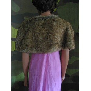ETOLE-CAPE EN FOURRURE DE LAPIN