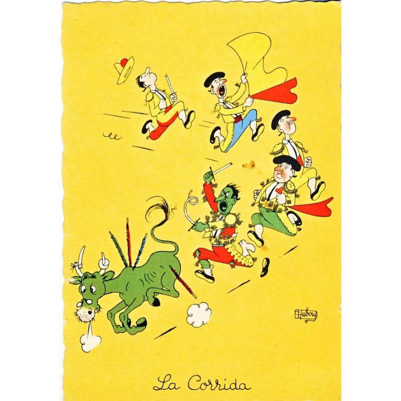 CARTE POSTALE DUBOUT - LA CORRIDA