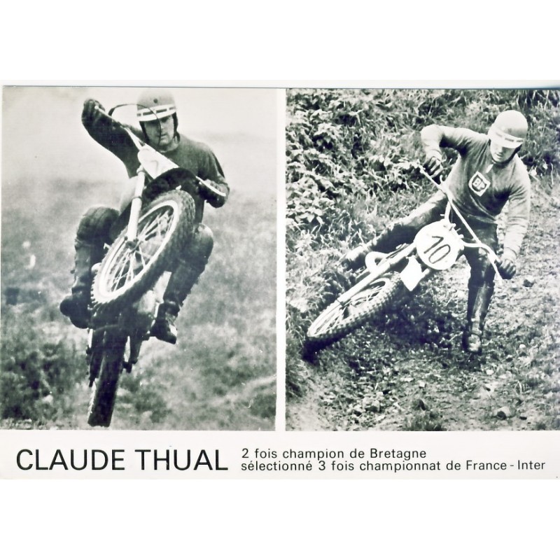 CARTE POSTALE MOTO - CLAUDE THUAL