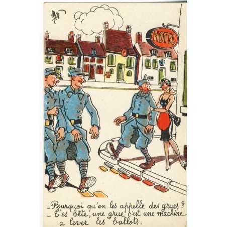 CARTE POSTALE MILITAIRE - LES GRUES