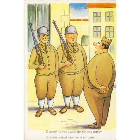 CARTE POSTALE MILITAIRE HUMORISTIQUE