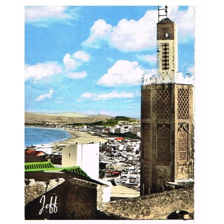 CARTE POSTALE TANGER - MOSQUEE DE LA KASBAH ET VUE SUR LA PLAGE