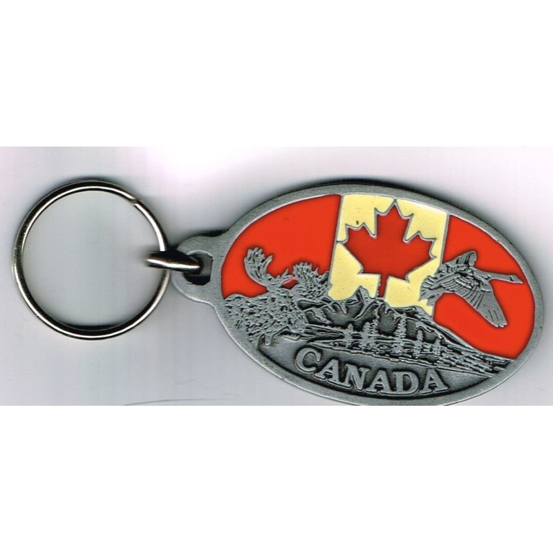 PORTE CLES METAL EMAILLE - CANADA﻿