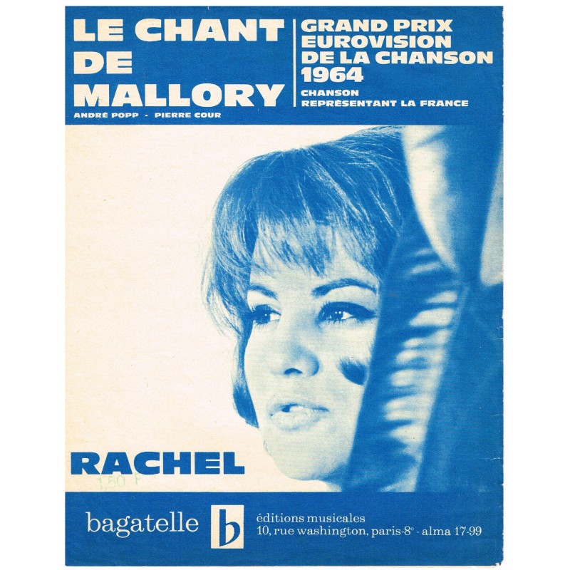 PARTITION RACHEL - LE CHANT DE MALLORY PARTITION RACHEL - LE CHANT DE MALLORY