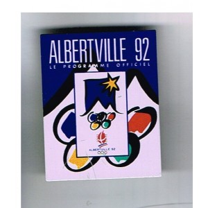 PIN'S J.O. ALBERVILLE 92 - LE PROGRAMME OFFICIEL METAL.