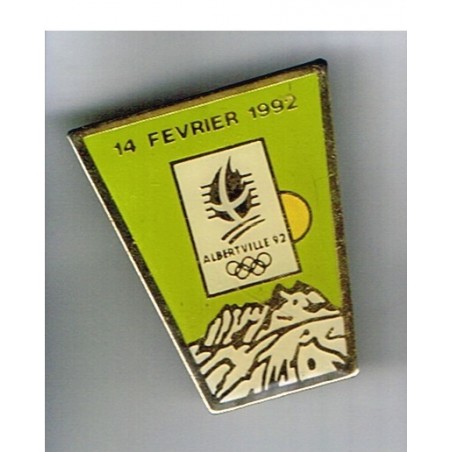 PIN'S J.O. ALBERTVILLE 92 - 14 FEVRIER 1992 -  METAL