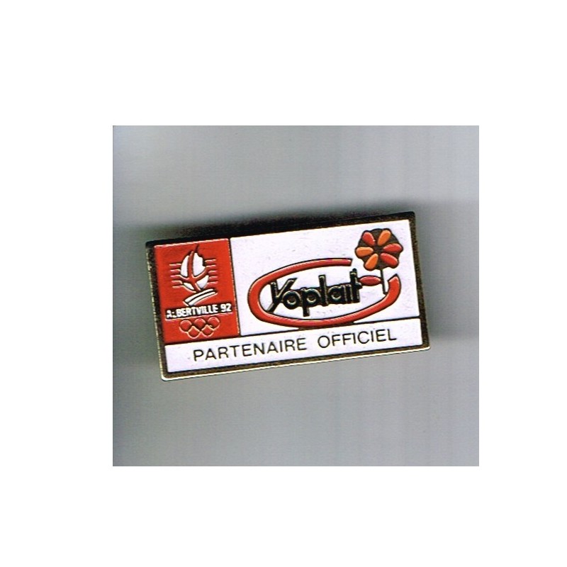 PIN'S JEUX OLYMPIQUES ALBERTVILLE 92 - YOPLAIT  METAL EMAILLE