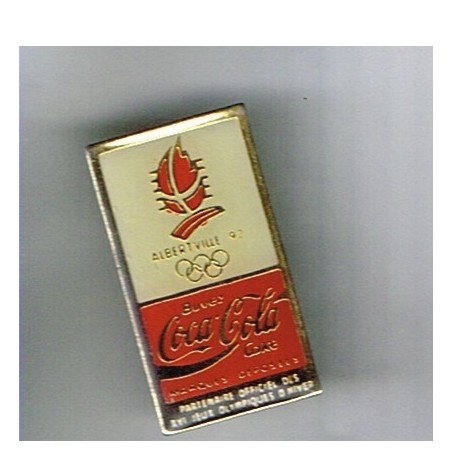 PIN'S J.O. ALBERTVILLE 92 - BUVEZ COCA COLA EPOXY