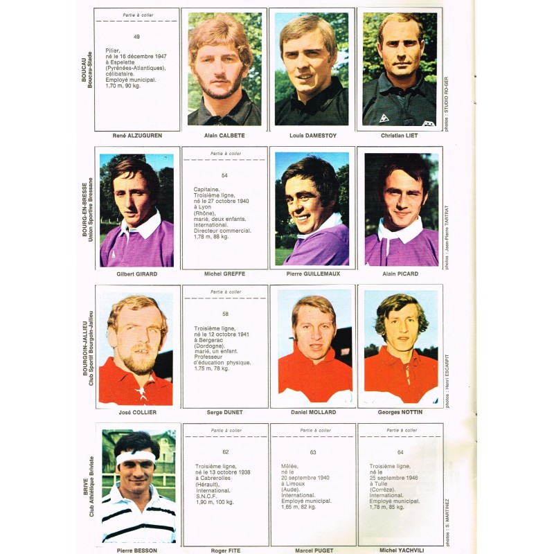Album non Panini Ageducatif Le monde prodigieux des Etoiles du Football de 1970/71 complet - Collection
