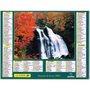 CALENDRIER ALMANACH DU FACTEUR 2005 - PAYSAGES