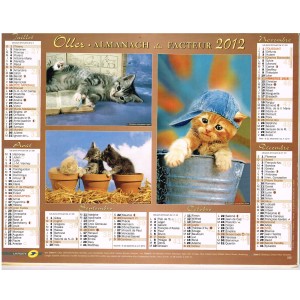 CALENDRIER ALMANACH DU FACTEUR 2012 - CHATONS