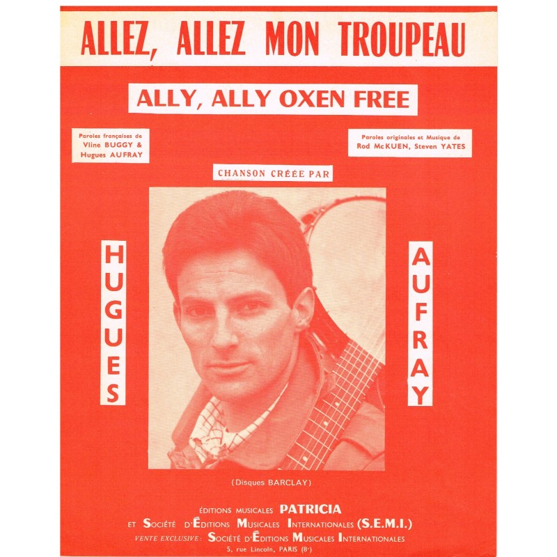 PARTITION DE HUGUES AUFRAY - ALLEZ, ALLEZ MON TROUPEAU