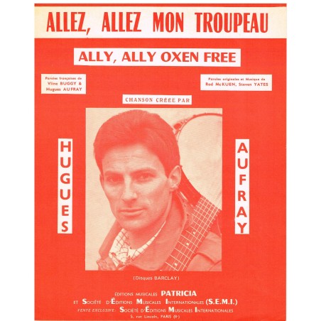 PARTITION DE HUGUES AUFRAY - ALLEZ, ALLEZ MON TROUPEAU