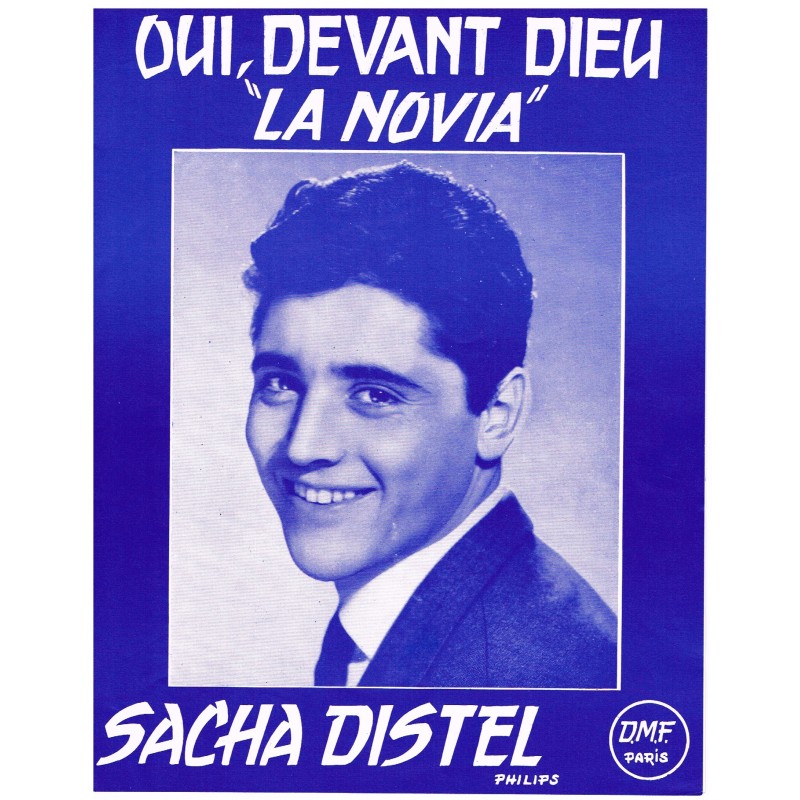 PARTITION DE SACHA DISTEL - OUI, DEVANT DIEU