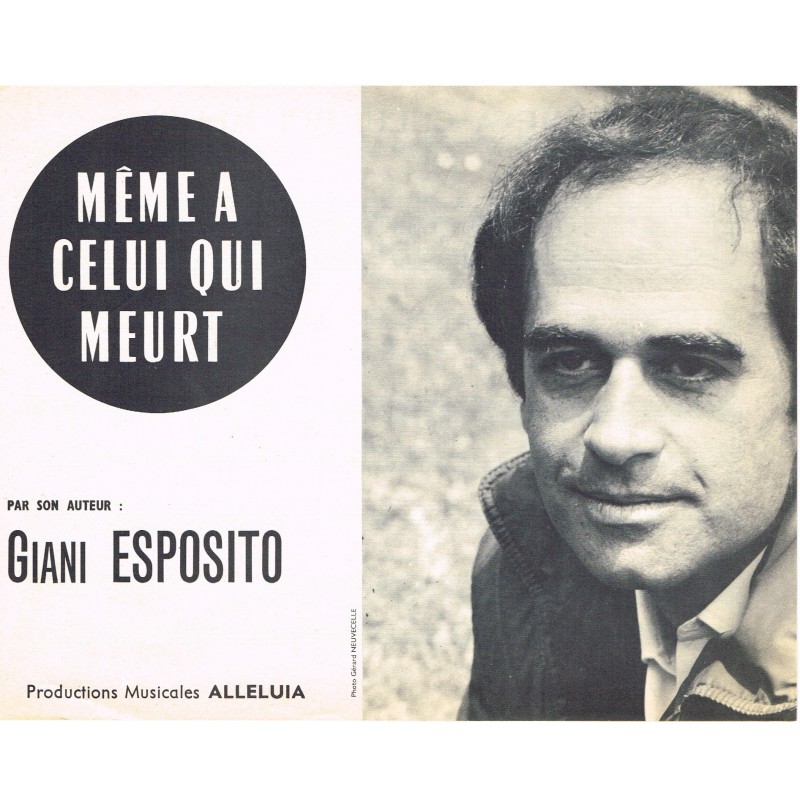 PARTITION DE GIANI ESPOSITO - MEME A CELUI QUI MEURT