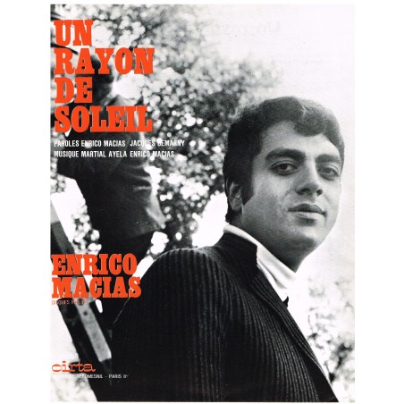 PARTITION DE ENRICO MACIAS - UN RAYON DE SOLEIL