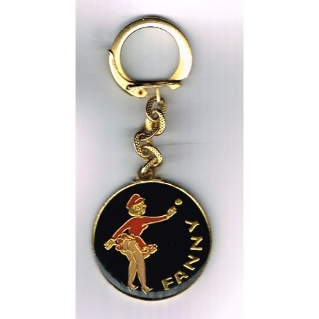 PORTE CLES FANNY - LA BOULE OBUT - METAL EMAILLE