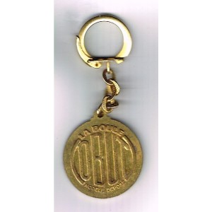 PORTE CLES FANNY - LA BOULE OBUT - METAL EMAILLE