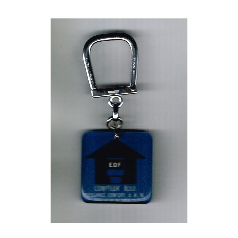 PORTE CLES BOURBON EDF COMPTEUR BLEU