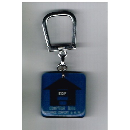 PORTE CLES BOURBON EDF COMPTEUR BLEU