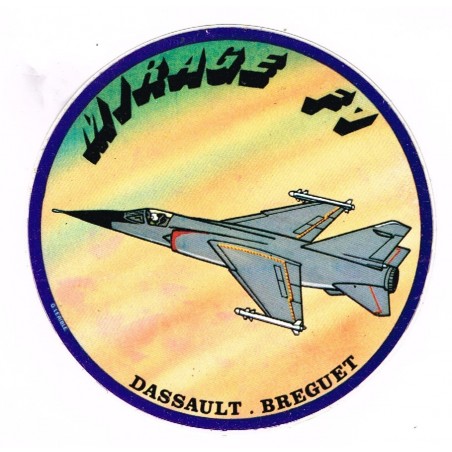 AUTOCOLLANT MIRAGE F1 - DASSAULT BREGUET