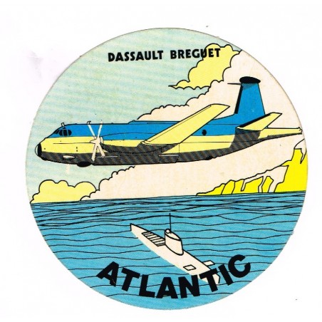 AUTOCOLLANT ATLANTIC - DASSAULT BREGUET